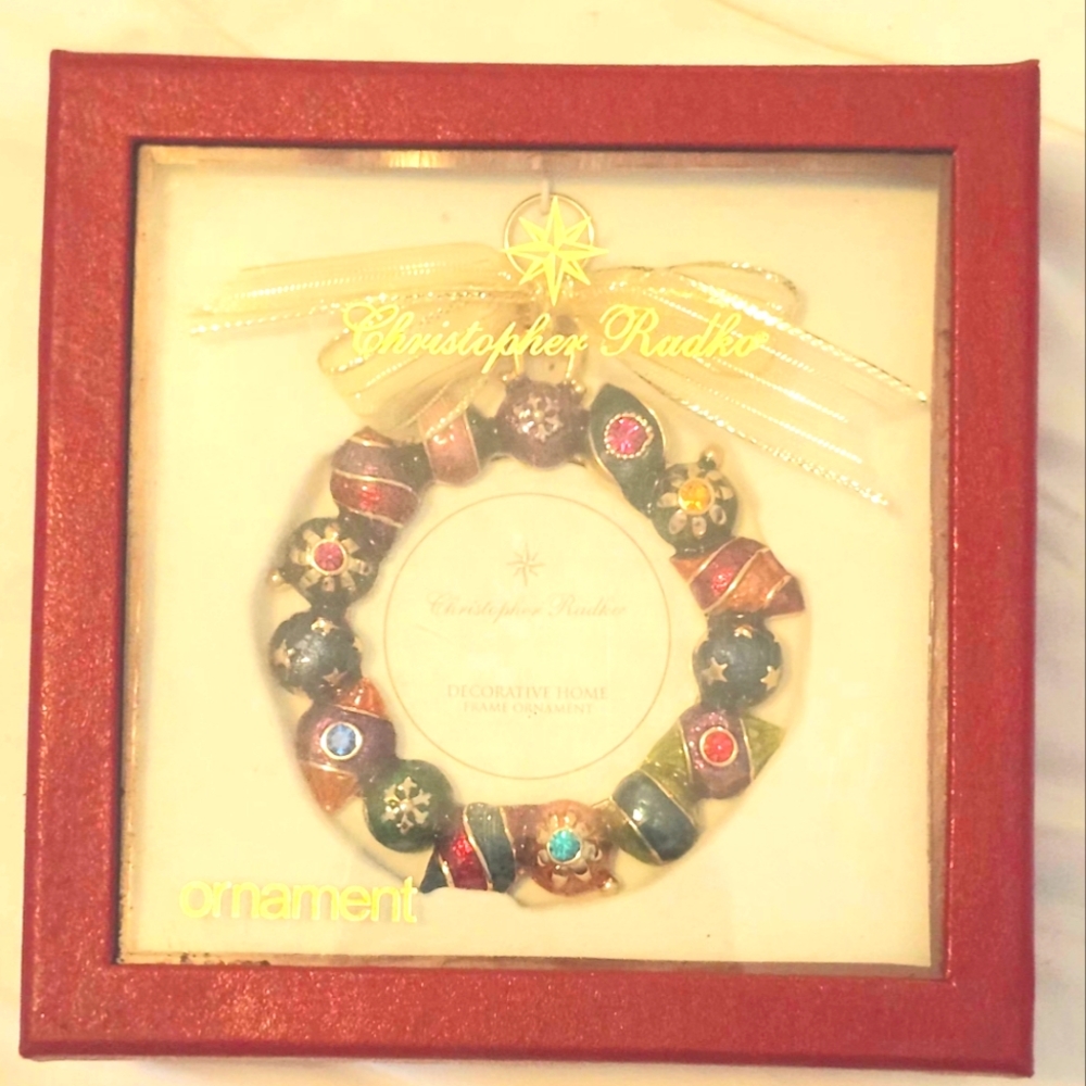 Christopher Radko Multicolor Ornament